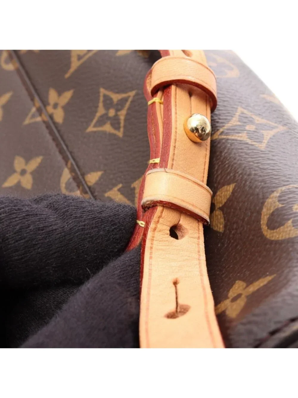 Louis Vuitton Backpack Montsouris Monogram Canvas Leather